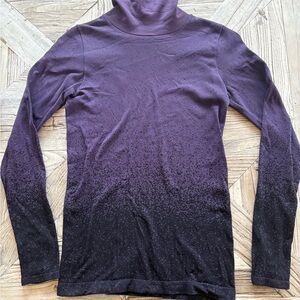 Athleta Women’s Purple and Black Turtleneck Sweater